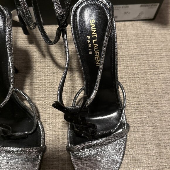 Yves Saint Laurent Cassandra Heels Metallic Leather - Picture 4 of 14